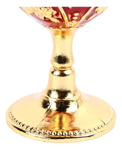Copa De Vino Decorativa Roja, 2 Unidades, Exquisita Rosa En