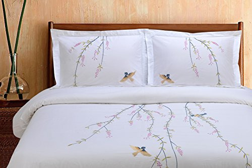 Juego De Funda De Edredón Bordado Con Estampado Spring De Ca