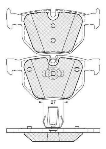 Pastilla De Freno Bmw --serie 5 520- 525- 530- 535 - Touring