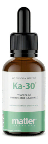 Matter, Ka-30, Vitamina K2 (menaquinona-7, K2vital) 30ml Sabor Natural