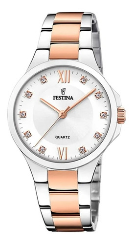 Reloj Festina Mujer F20612/1 Acero Combinado Rosé Color de la malla Plateado Combinado Rosé Color del bisel Plateado Color del fondo Plateado