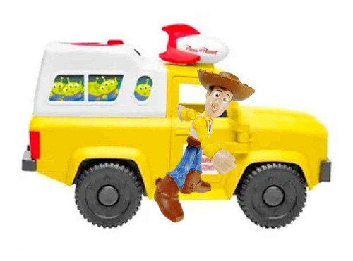 Toy Story Boneco Articulado Woody E Caminhão Pizza Imaginext