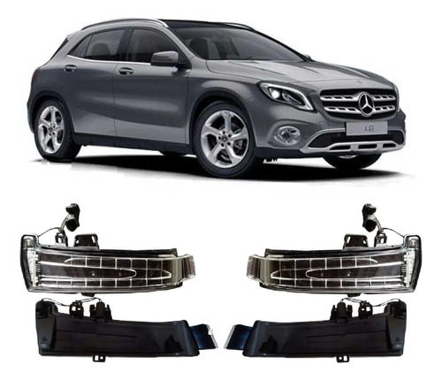 Par Pisca Retrovisor Led Mercedes B200 C200 Gla200