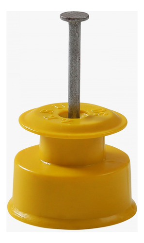 Isolador Roldana 36 Mm 100un Resistente Proteção Uv Zebu Cor Amarelo