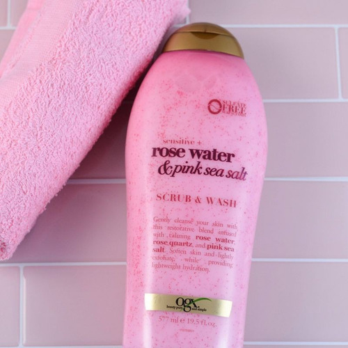 Exfoliante Y Gel De Baño Rose Water Ogx 