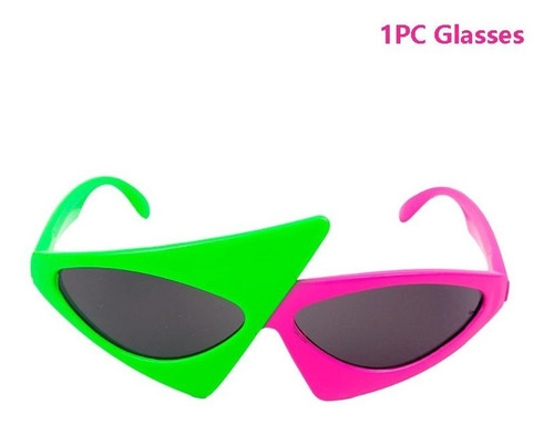 Gafas De Color Rosa Verde Para Fiesta De Hip Hop