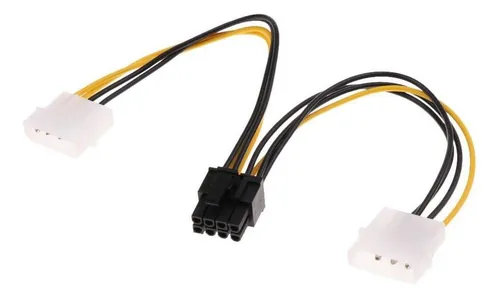 Adaptador Dual Pci-e De 4 Pines A 8 Pines (6+2 Pines)