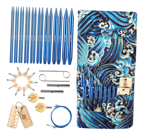 Conjunto De Agulhas De Tricô Circulares Para Artesanato,