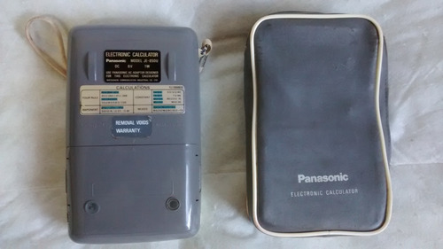 Calculadora Eletrônica Panasonic Modelo Je850u Vintage