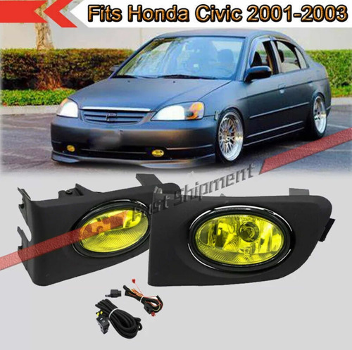 Fog Light Faros Parachoque Civic 2001 2002 2003