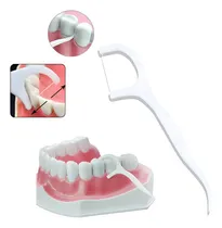 Comprar 100 Palillo Hilo Dental 2 En 1 Limpieza Bucal Placa Higiene