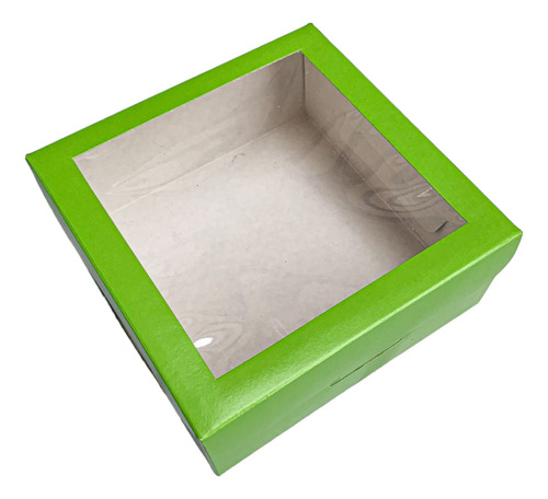 Caja/cajita Verde X 100 -12*12*5-día Del Niño-golosinas-gift