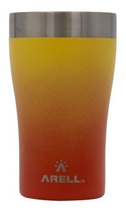 Imagem 1 de 9 de Copo Térmico De Cerveja 500ml Laranja Sunset - Arell