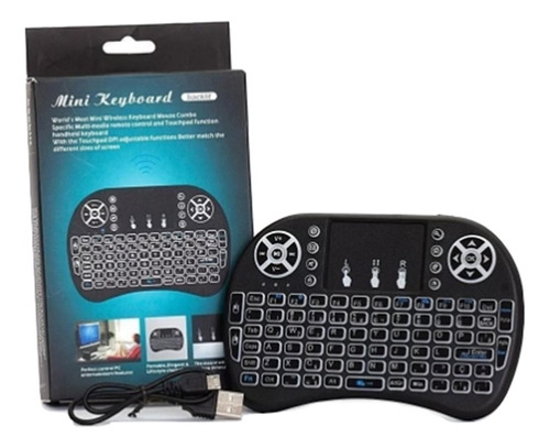 Mini Teclado Led Sem Fio Smart Tv Wireless