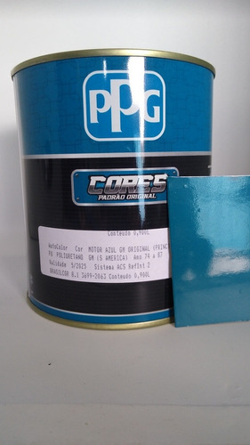 Azul Motor Padrão Original Gm Pu + Cat  - 900ml 