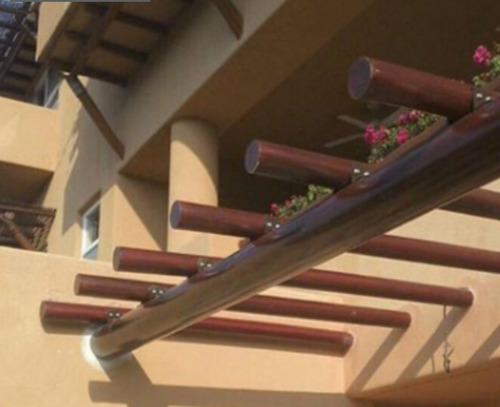 Imagen 6 de 7 de Tubo Redondo 4 Pulgadas Decoración Celosía Plafón Zeromadera