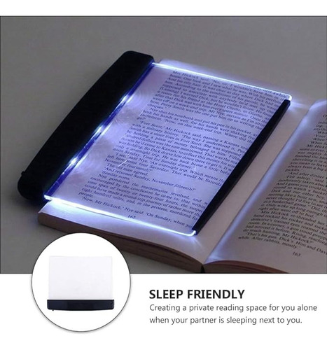 Lámpara Noche Lectura Led De Iluminación Plana Portátil