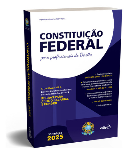 Constituição Federal 2025 Para Profissionais Do Direito