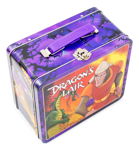 Lonchera Toynk Dragon's Lair De Metal De Estilo Retro