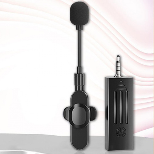 Lavalier Lapel Mic Micrófono De Solapa Inalámbrico 2 En 1