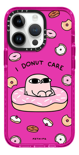 Case iPhone 12/12 Pro Ketnipz I Donut Care Fucsia