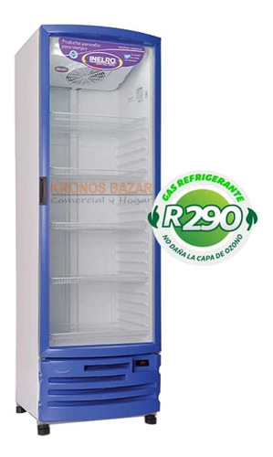 Heladera Exhibidora Vertical Inelro Mt 17 Led 470 Lts
