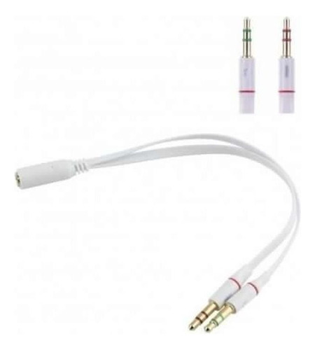 Pack X5 Cable Adaptador 3.5mm Para Audifonos Con Micrófono