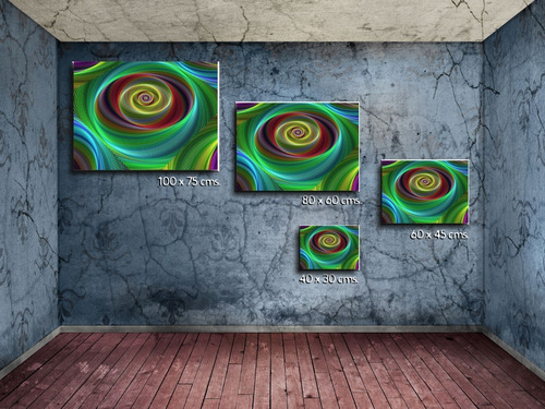 Cuadro Espiral Moderno En Lienzo Decorativo Foto Canvas