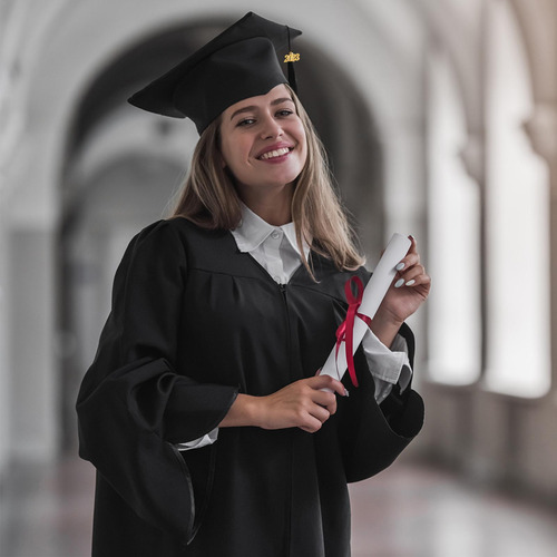 Toga Y Birrete De Graduación Para Adultos Juego De Borlas De