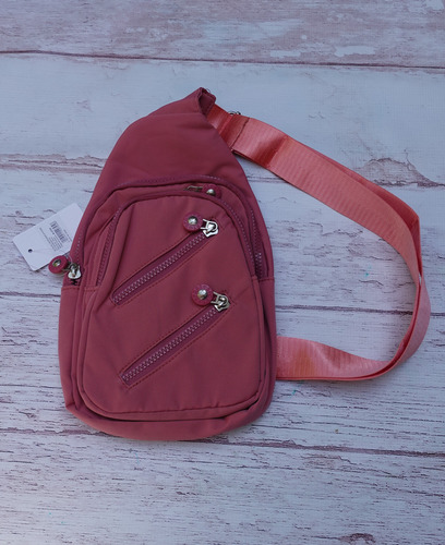 Mochila Pechera Urbana - Estilo Y Comodidad Rosa Viejo Liso