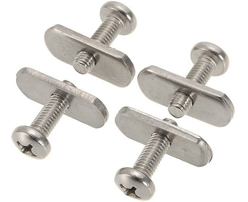 Lixada 4 Acero Inoxidable Kayak Rail / Tornillos Track & Tra