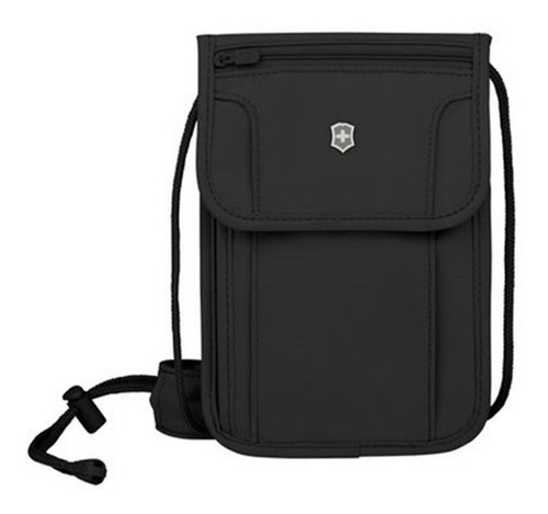 Bolso De Seguridad P/ Documentos Victorinox® Protección Rfid Color Negro