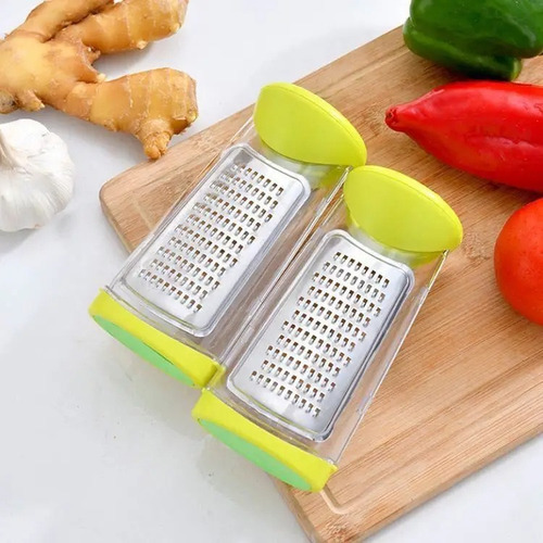 Rallador Con Contenedor Y Tapa Dispensadora