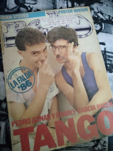 Revista Pelo Charly Garcia Pedro Aznar Disco Tango