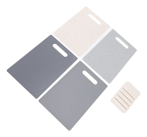 Plastic Cutting Board Set Of 4 Storage Stand
