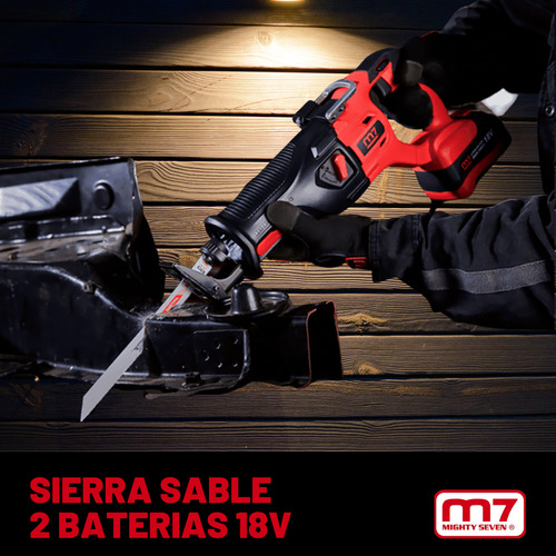 Sierra Sable 18v Mighty Seven M7 Drs-101 2 Baterías