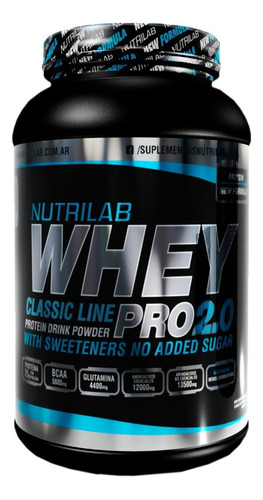 Premium Whey Pro 2.0 Nutrilab Proteina De Suero Sabor Frutilla