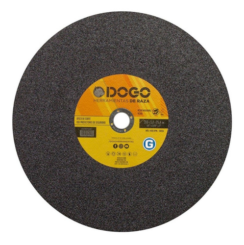 Disco Corte Sensitiva 14'' Ø355 X 3.2 X 25.4 Mm X 5 Un Dogo