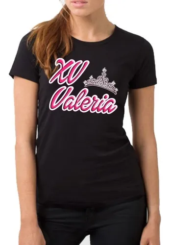 Blusa Xv 15 Años Personalizada Nombre Tallas Unisex | MercadoLibre