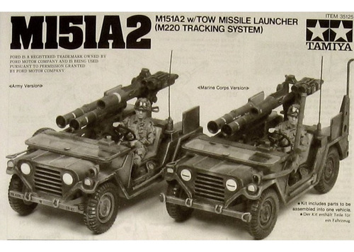 Ford U.s. M151a2 With Tow Missile Launcher, Tamiya, 1/35