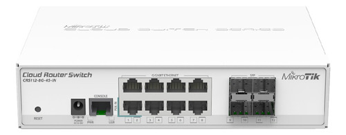 Switch Mikrotik 8 Puertos Ethernet Gigabit + 4 Puertos Sfp