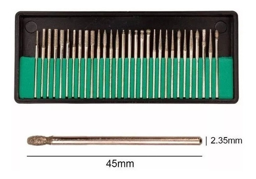 Set De 30 Brocas Para Uñas, Pulidor Dremel Taladro