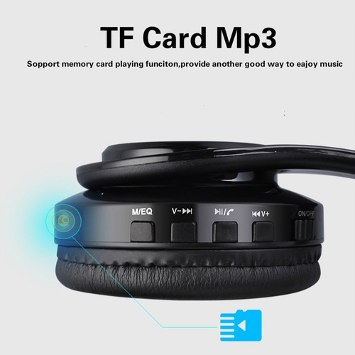 Audífono De Diadema Inalámbrico Plegable Bluetooth