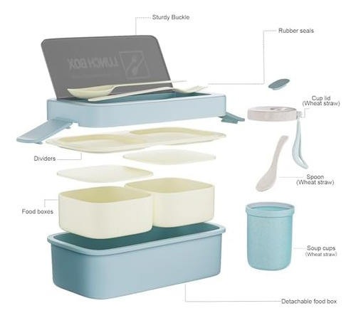 Lonchera Bento Para Niños, Lonchera Bento A Prueba De Fugas