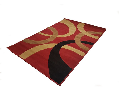 Carpeta Alfombra Spirit Bordo Beige Negro 133 X 190 Cm Soul