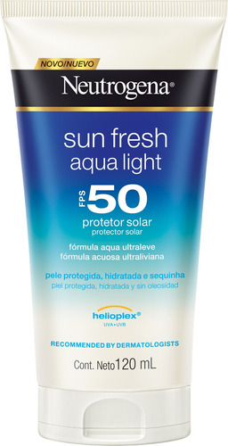 Protetor Solar Neutrogena Sun Fresh Aqua Light Fps50 120ml