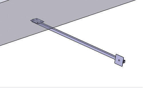 Soporte Para Camara Cctv 60cm Marquesina Muro Techo Apy134