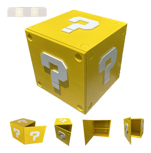 Cubo Flotante Mario Bros Signo Mueble Gamer 50cm Nintendo