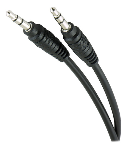 Cable Aux De Audio Estereo 3,5 Mm | M/m | Negro, 1,8 M