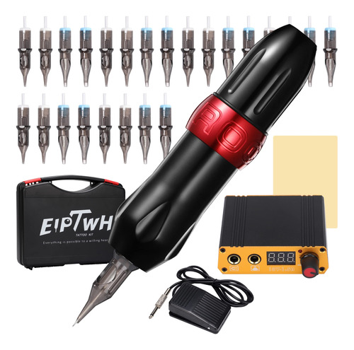 Eiptwh Kit De Bolgrafo De Tatuaje Para Mquina Rotativa Con 2